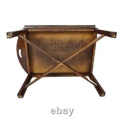 Table basse vintage en cerisier avec plateau rabattable Butler Chippendale