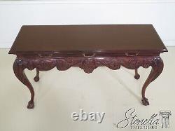 Table console Chippendale à griffes de boule en acajou LINCOLN GERARD L46760EC