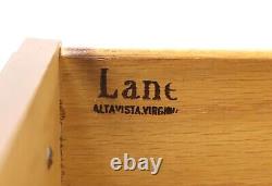 Table d'appoint LANE Altavista en acajou marqueté de style Chippendale à un tiroir