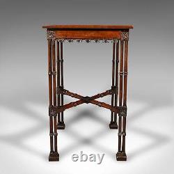 Table d'appoint antique, anglais, occasionnelle, de goût Chippendale, géorgienne, vers 1800