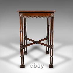 Table d'appoint antique, anglais, occasionnelle, de goût Chippendale, géorgienne, vers 1800