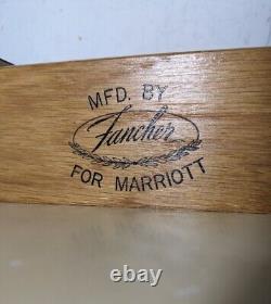 Table de Chevet Chippendale en Acajou à Bandes Vintage Fancher pour Marriott