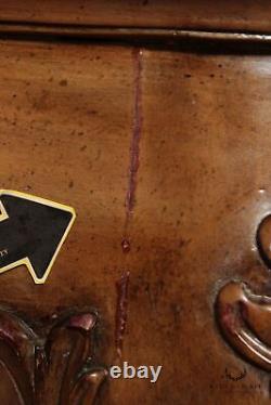 Table de carte en cuir de style Chippendale de Maitland Smith