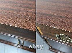 Table de chevet Chippendale en acajou à bande Vintage Fancher pour Marriott