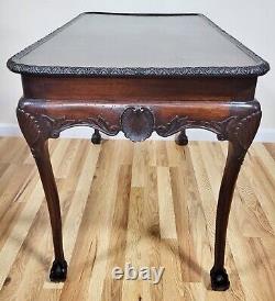 Table de thé en acajou sculpté à coquille de mer GEORGE III du 18e / 19e siècle irlandais antiquité