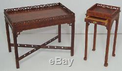 Tables De Chippendale Chinois Miniatures Gerald Crawford Tom Goad Vintage Dollhouse