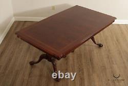 Thomasville Chippendale Style Flame Acajou Table À Manger Extensible