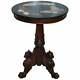 Vers 1870 Pietra Dura Marble & Mahogany Centre Tripod Table Butterfly’s Griffin