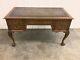 Vintage Ahogany Chippendale Style Ball & Claw Foot Desk