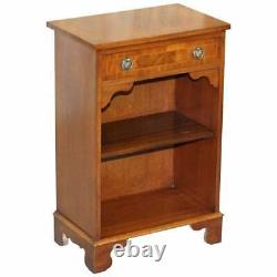 Vintage Bevan Funnell Flamed Mahogany Side Table Cabinet Bibliothèque Tiroir Single