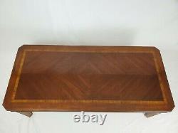 Vintage Lane Chinois Chippendale Table Basse Walnut Wood 11257