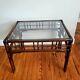 Vintage Palm Beach Regency Chippendale Chineserie Bamboo Table D'appoint