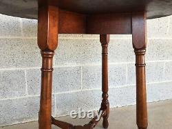 Vintage Stickley Brothers Solid Cherry Table De Lampe Ronde