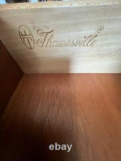 Vintage Thomasville Chippendale Style Console Acajou Table Sculptée Griffe & Balle